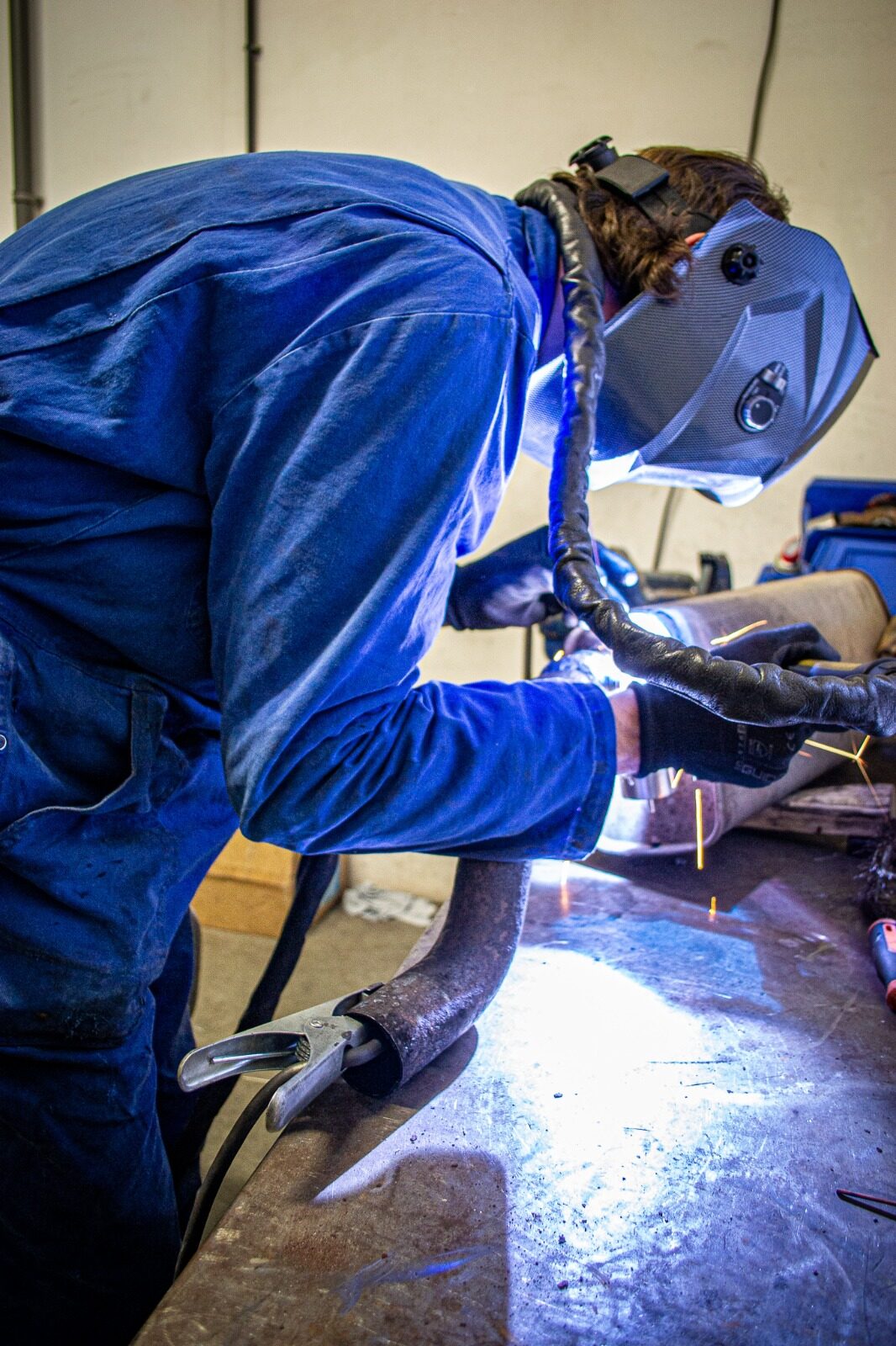 DV Customs - TIG-lassen van een uitlaat op maat
