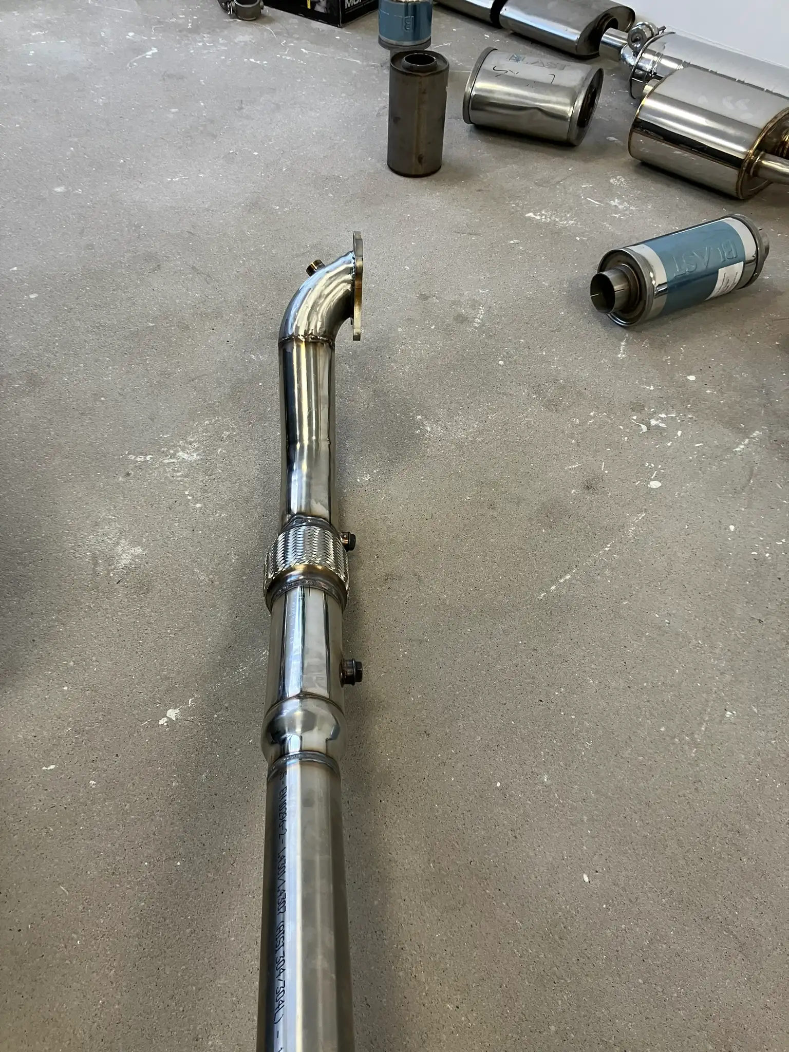 Downpipe RVS