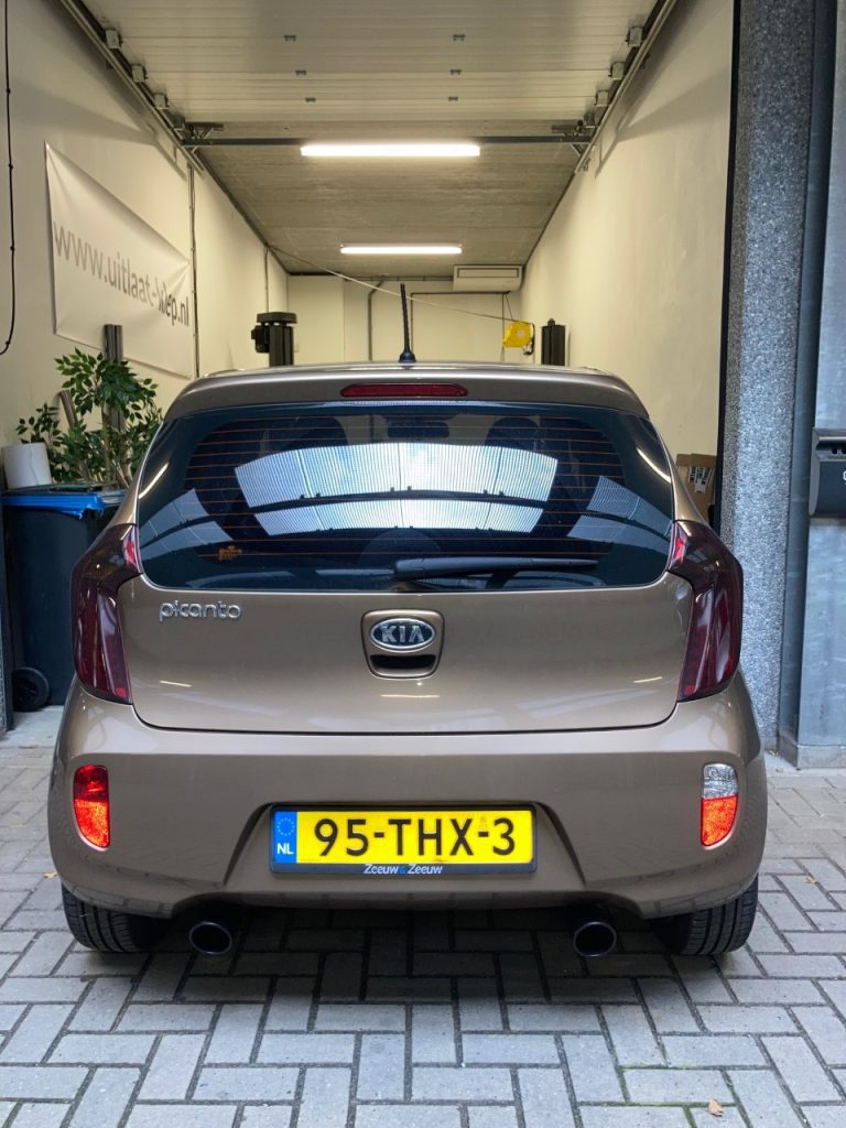 kia picanto dubbele uitlaten